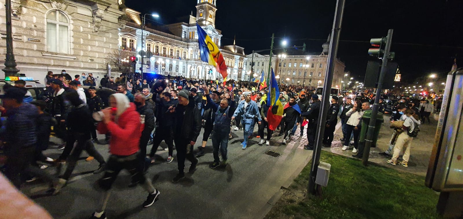 Proteste anti-restricții in Arad, ziua  a 4-a FOTO: A.B.