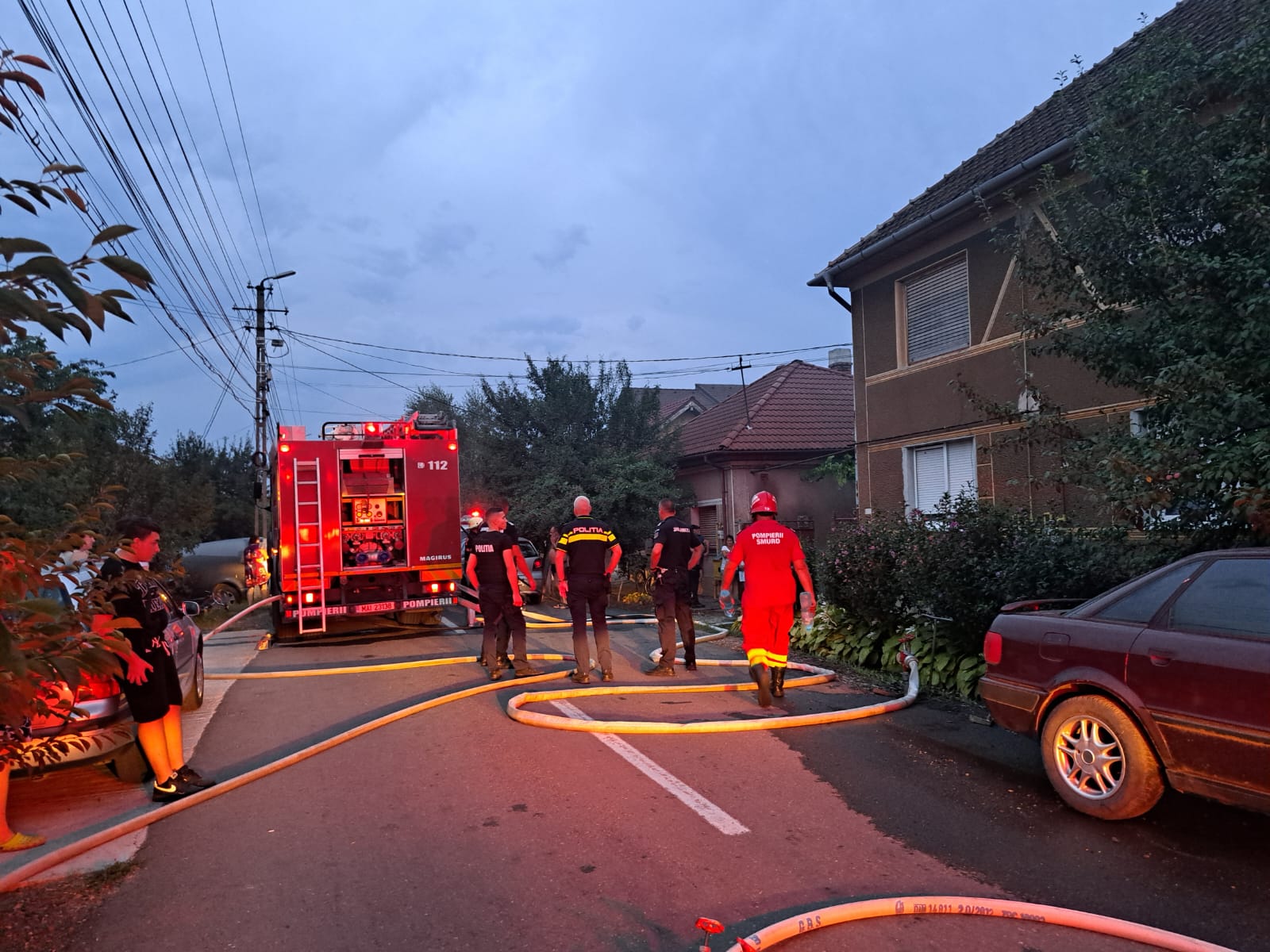 FOTO | Incendiu la anexa unei case, în Grădiște