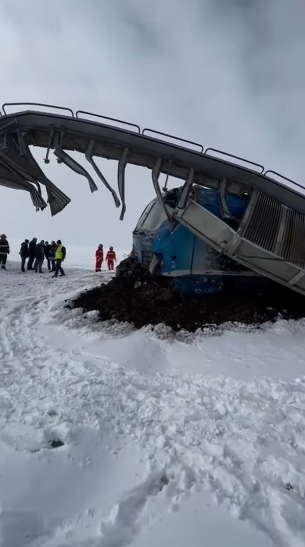 FOTO | Accident feroviar în județul Olt